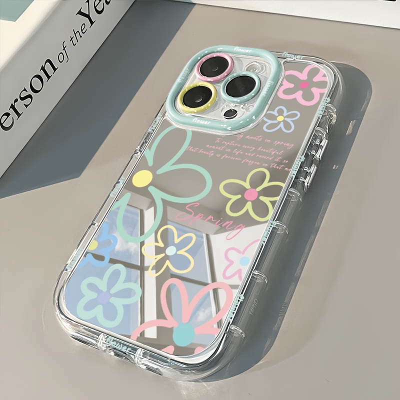 Phone Cases Cool Girl - Colorful Floral Graffiti Air Cushion Mirror