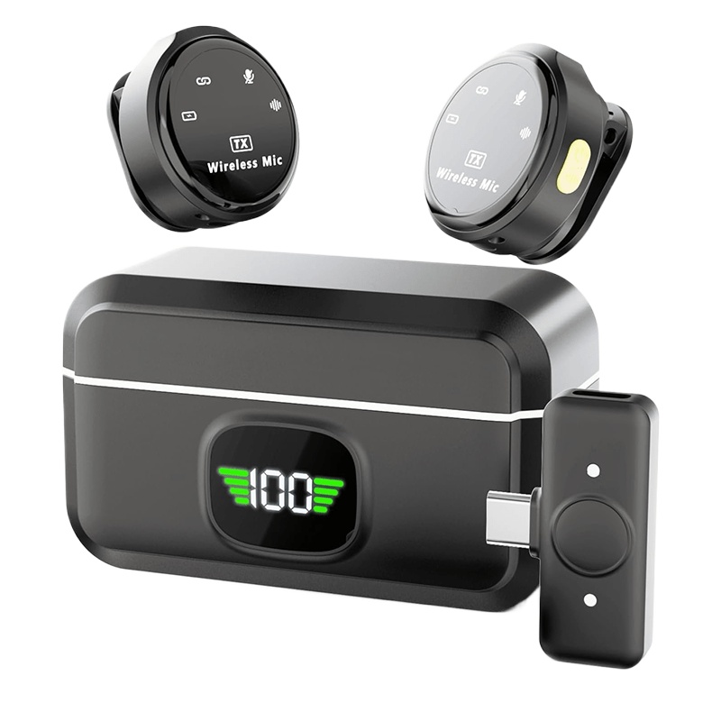 Phone Cases Case - Wireless Lavalier Microphone for iPhone Android