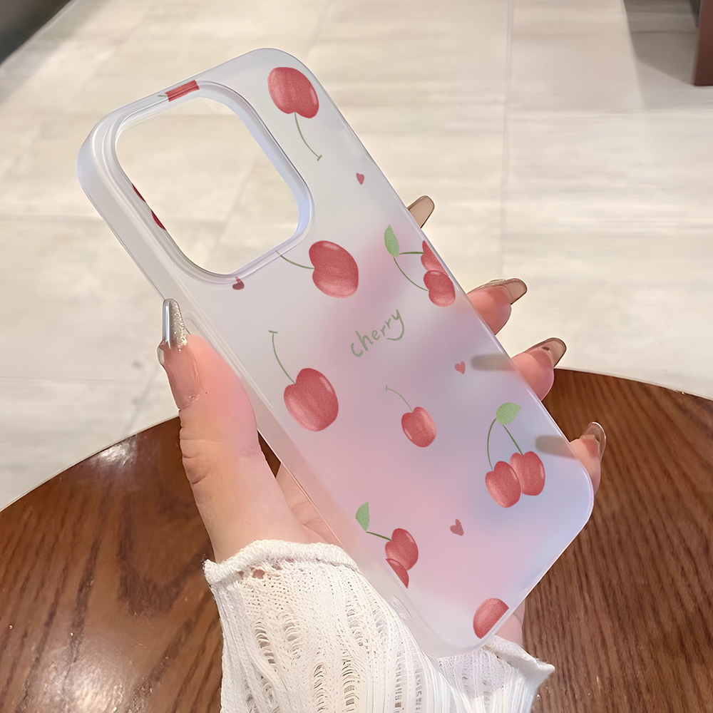 Phone Cases Popular - Cherry Phone Case Frosted For iPhone