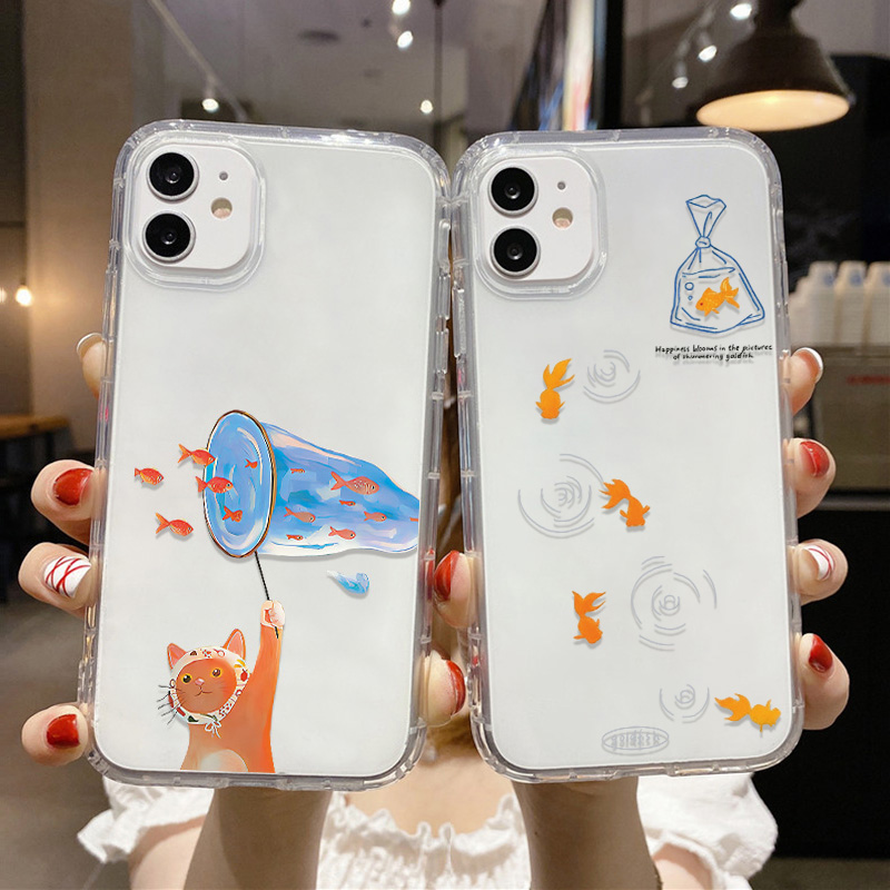 Lovely Fishes Clear Phone Case - đánh giá và giá Apple Iphone 16