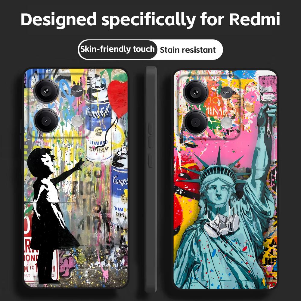 Banksy Graffiti Art  Phone Cas - đánh giá và giá Phone Cases Xiaomi 14