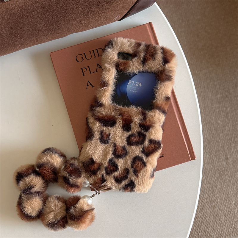 Fashion Leopard Print Fluffy P - đánh giá và giá Phone Cases With Loop