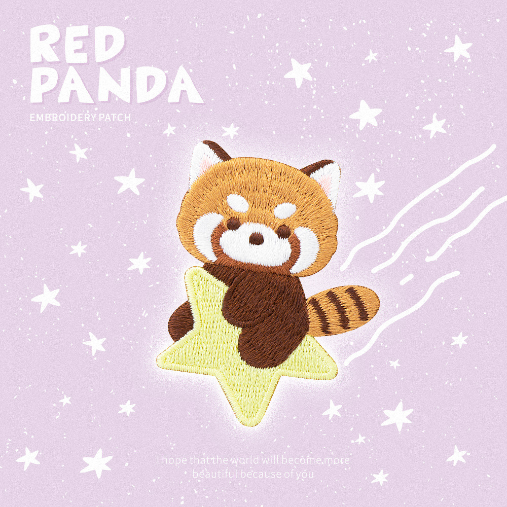Cute Red Panda Embroidery Patc - đánh giá và giá Phone Cases Eco Friendly