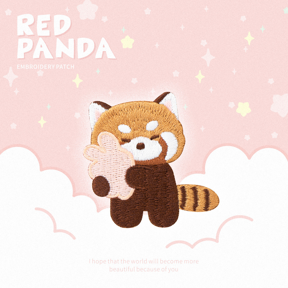 Cute Red Panda Embroidery Patc - đánh giá và giá Phone Cases Eco Friendly