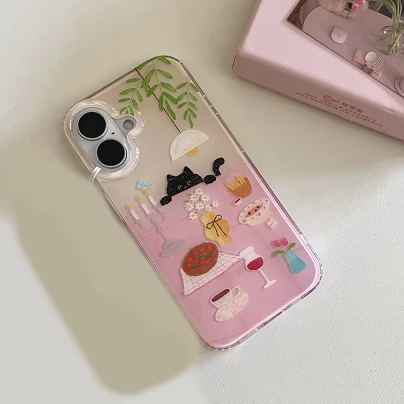 Ins Girl Cute Dining Table Lit - đánh giá và giá Phone Cases Cool Girl