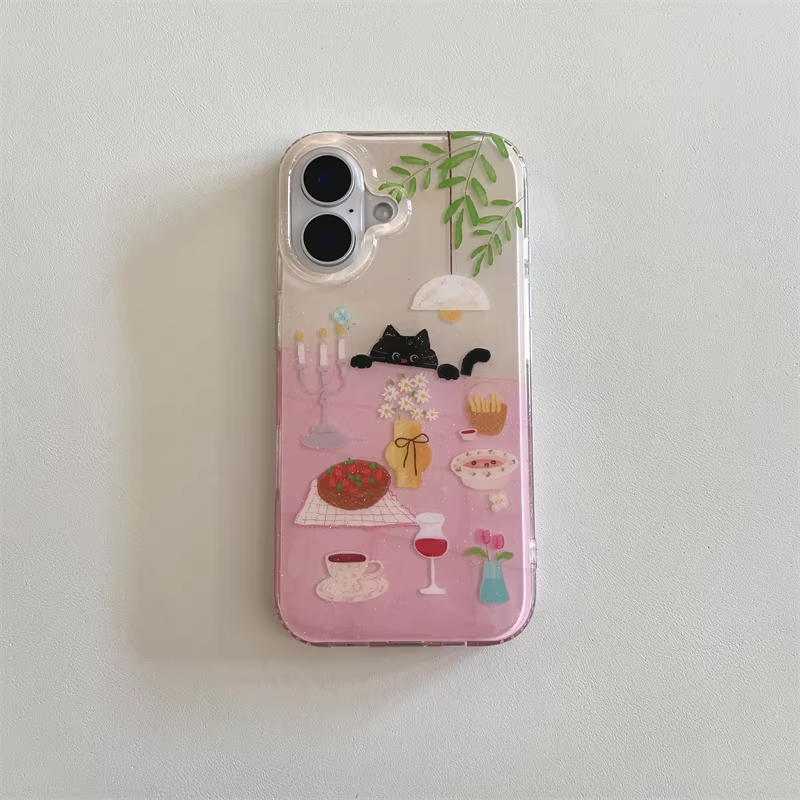 Ins Girl Cute Dining Table Lit - đánh giá và giá Phone Cases Cool Girl