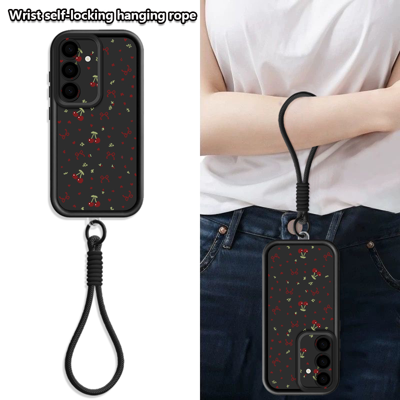 Little Cherry Pattern Lanyard  - đánh giá và giá Phone Cases With Loop