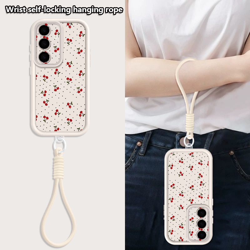 Little Cherry Pattern Lanyard  - đánh giá và giá Phone Cases With Loop