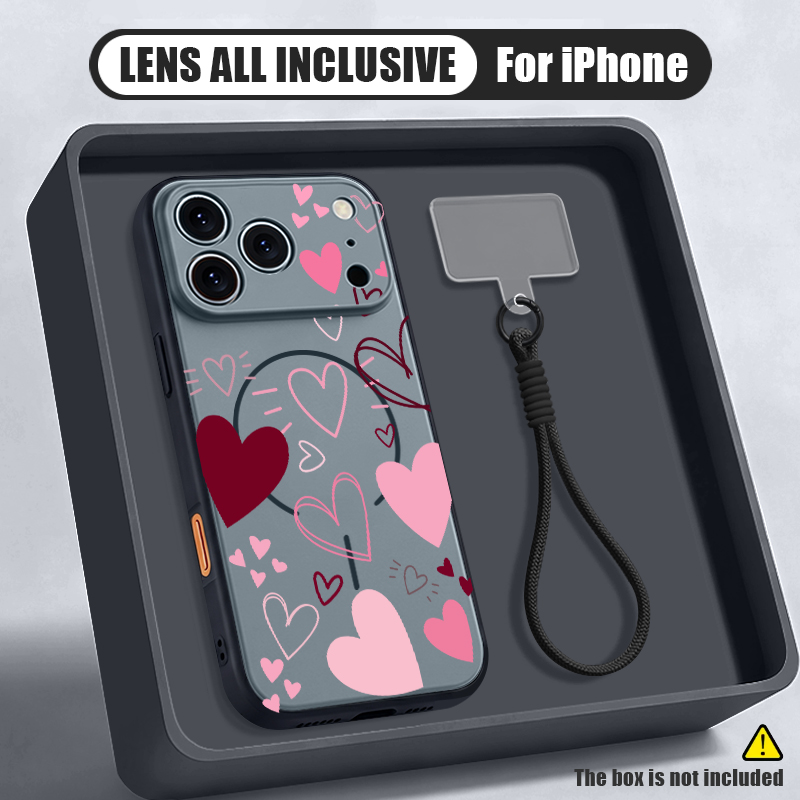 Love Heart Pattern Magnetic Ph - đánh giá và giá Phone Cases With Loop